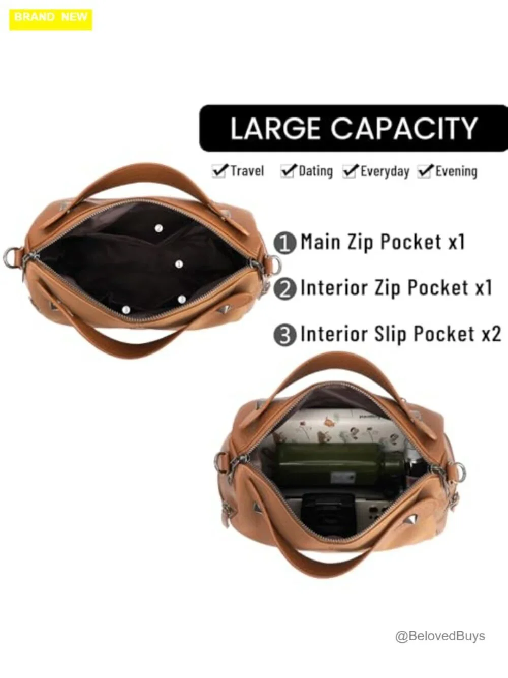 Women's Hobo Handbag Faux Leather Crossbody Purse Top Handle
